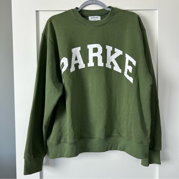 Parke Tops - Parke Crewneck Green Size Large/Extra Large